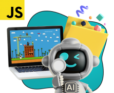Язык программирования JavaScript + AI. Проектное обучение + геймификация + AI-помощники - КИБЕРшкола программирования для детей, компьютерные курсы для школьников, начинающих и подростков - KIBERone г. Нальчик