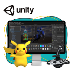 Мир игр на Unity 2D на популярном движке + AI-помощники - КИБЕРшкола программирования для детей, компьютерные курсы для школьников, начинающих и подростков - KIBERone г. Нальчик