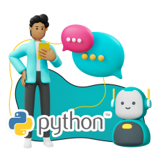 Умный чат-бот на Python - КИБЕРшкола программирования для детей, компьютерные курсы для школьников, начинающих и подростков - KIBERone г. Нальчик