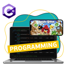 Программирование на C#. Удивительный мир 2D-игр - КИБЕРшкола программирования для детей, компьютерные курсы для школьников, начинающих и подростков - KIBERone г. Нальчик